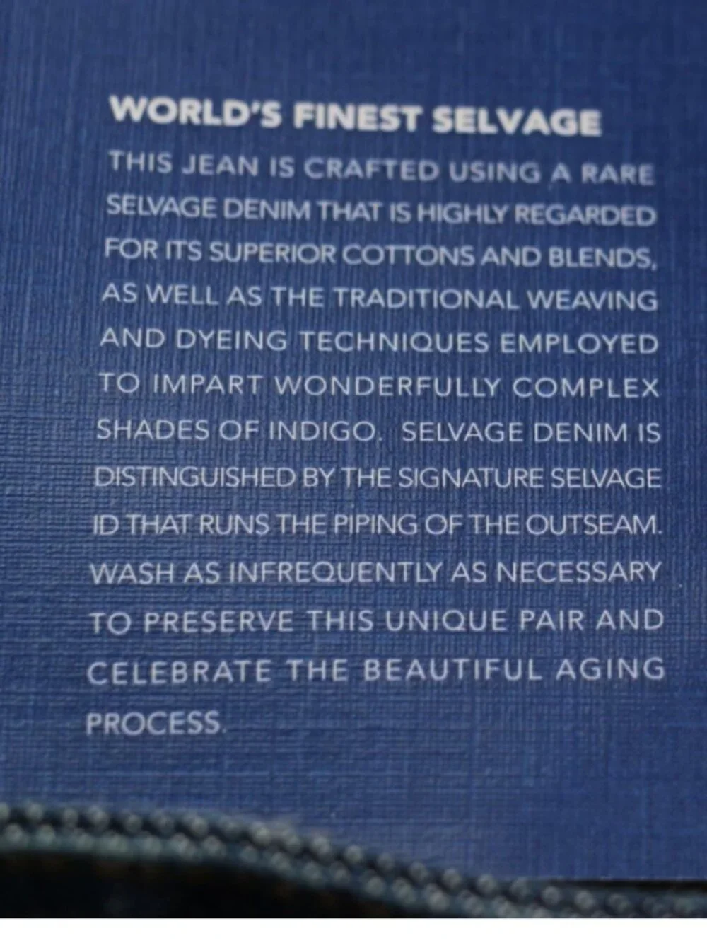 AG Pollock Slim Jeans W36 L32 Japan Heavy Selvedge Denim 15oz. Made in USA